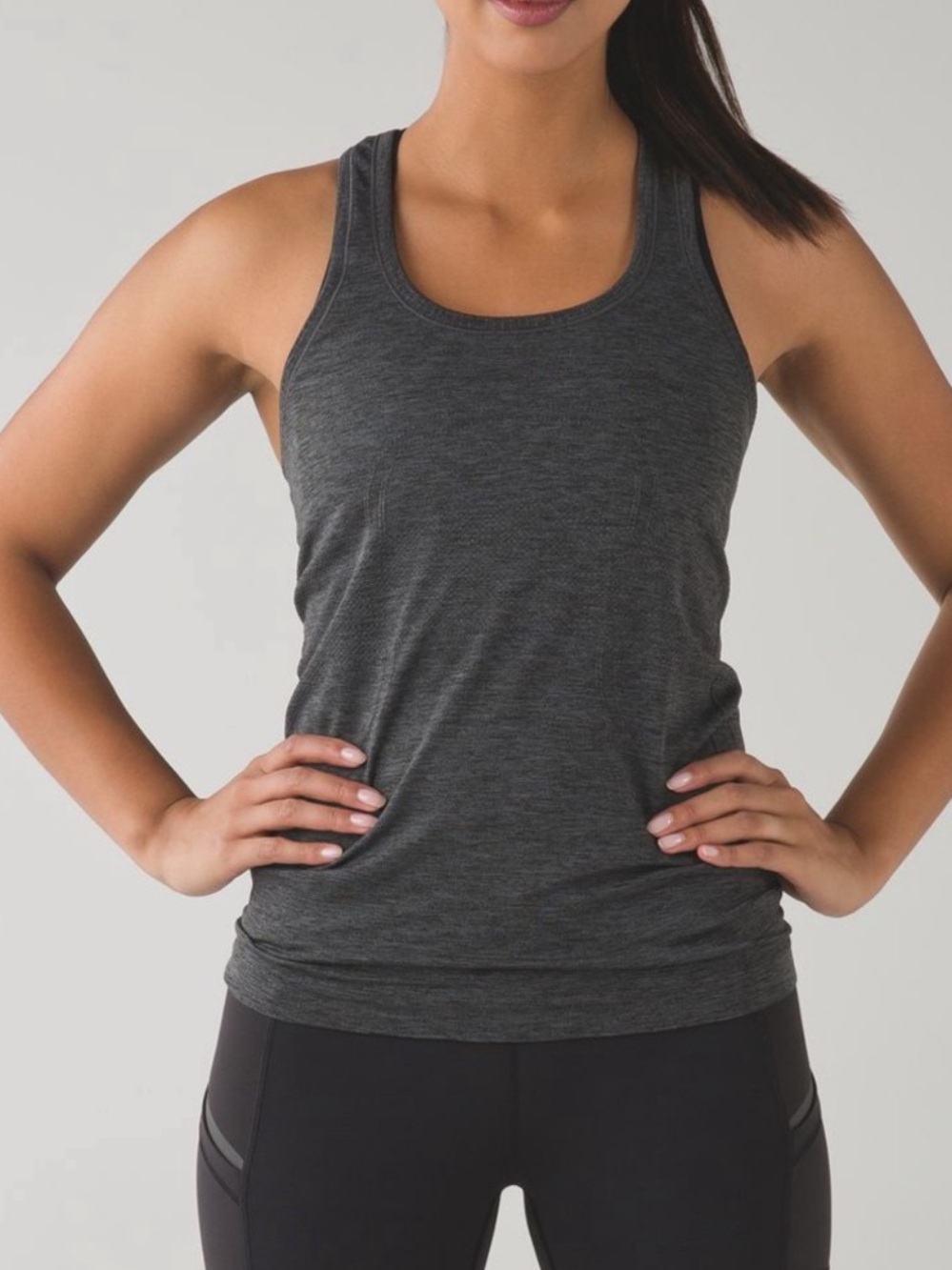Lululemon Swiftly Tech Racerback Heathered Dark Slate 6